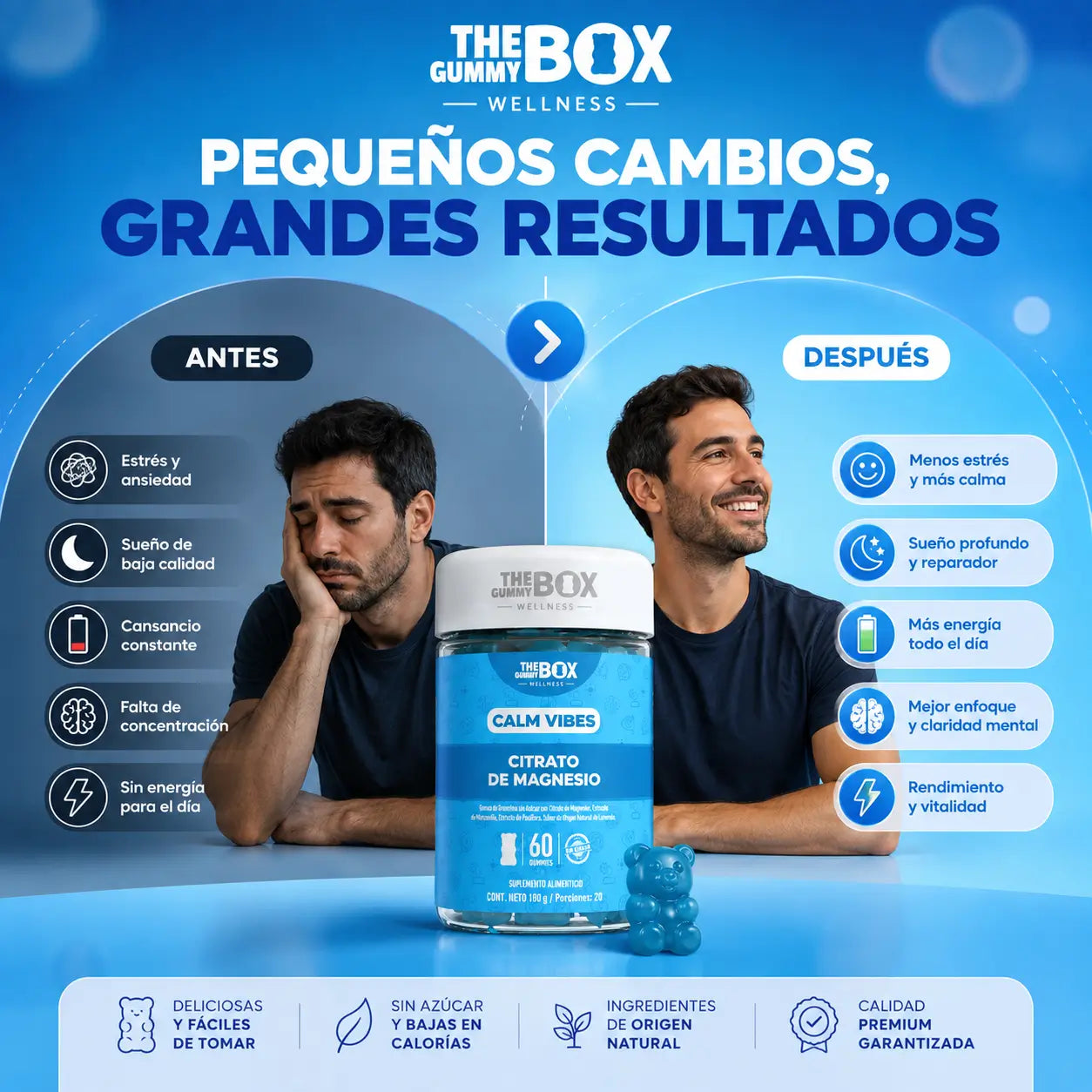 Gomas Calm Vibes Magnesio para Relajación