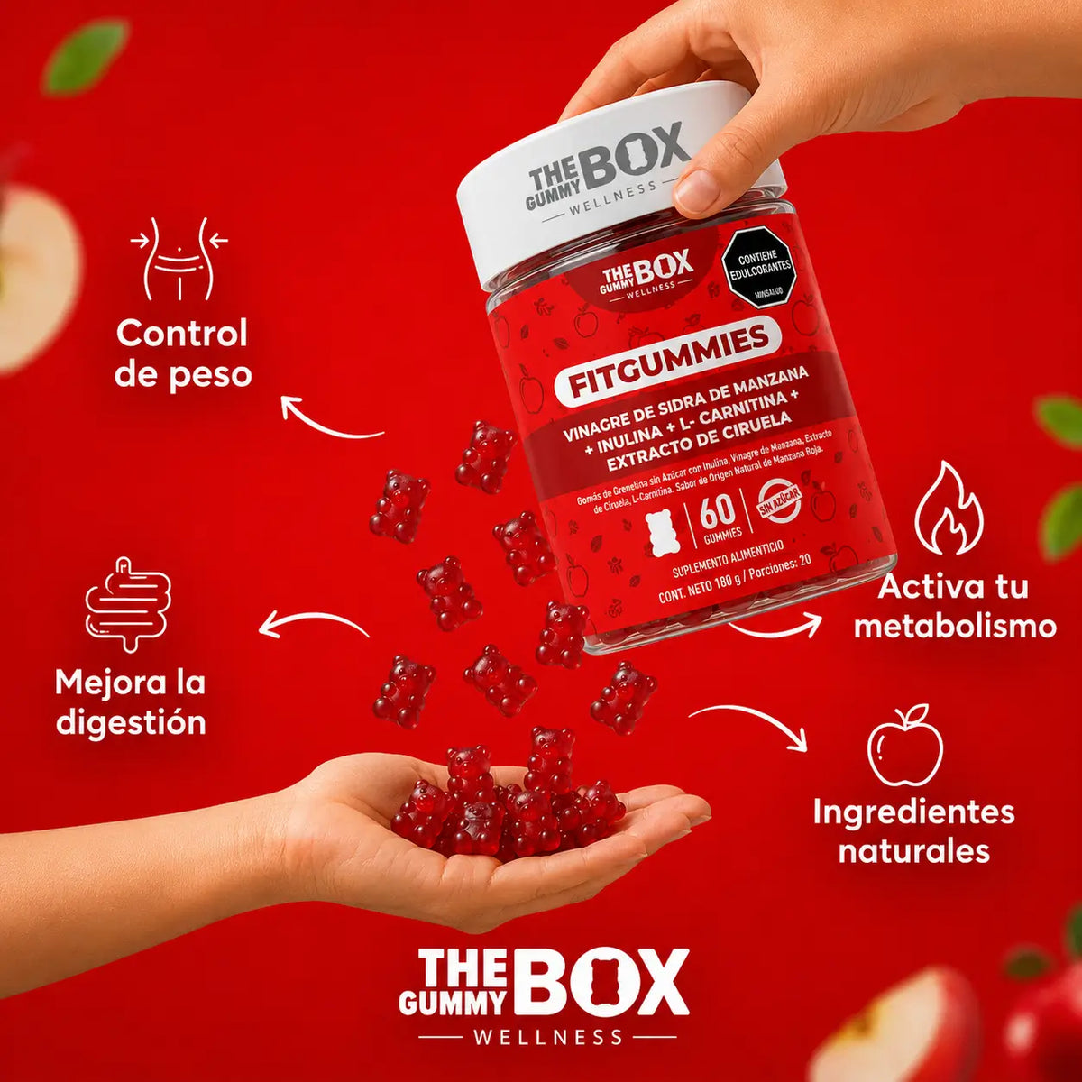 Gomas FitGummies Control de Peso y Digestión